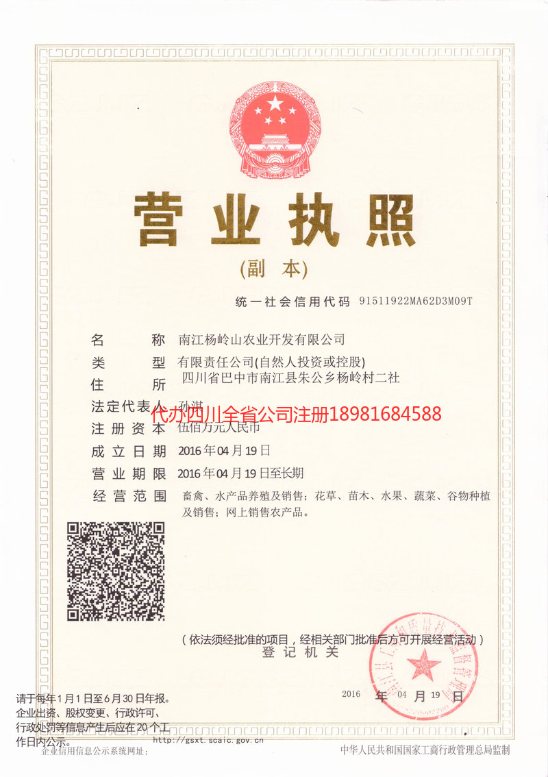 延边朝鲜族自治州延边朝鲜族自治州杨岭山农业开发有限公司